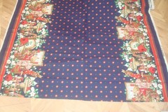 1 of 10 yds Concord Fabric Kesslers CHRISTMAS Double Border Quilt Craft 59″w
