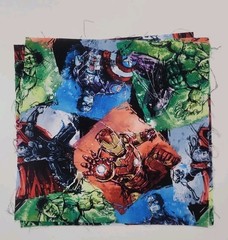 Lot of 15 Avengers Marvel Quilt Blocks 8.5″ Cotton Fabric Squares 5 Designs