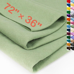 Sage Green Large Felt Fabric 72″ X 36 “(2 Square Yards), 1.4 Mm Thick Soft Felt