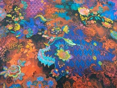RJR Flourish Cotton Digiprint Bright Mod Paisley Quilting Fabric BT Half Y #4