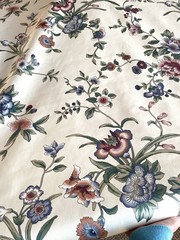 Margin Designs Fabric Jacobean Chintz Floral 6.75 Yards x 53″ Satin Feel