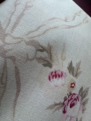 Vintage 1996 Amadeus Floral Cotton Fabric 54”x204” Shabby Chic Roses Cottagecore