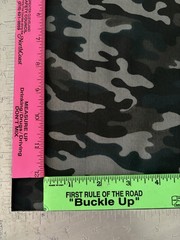 100% Cotton Fabric By The Yard – Gray Black Camouflage – 44” Wide