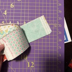 30 Jelly Roll Pieces Of 2 1/2” Cotton Quilt Fabric Moda Peach Corey Yoder Floral