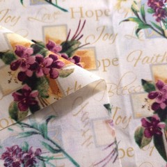 Religious Faith Crosses Cotton Fabric 44″x36″ Precut Yard Inspirational