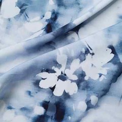 55” Wide By Yard Digital Print Material Dress Shirt Robe Fabric Rayon Viscose