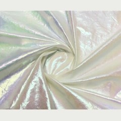 Pearlized Fabric Gradient Color Shiny Rainbow Crinkle DIY for Puffer Dress Craft