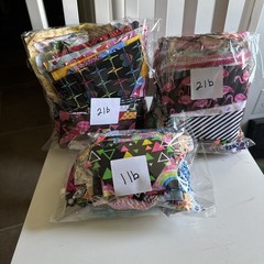 Cotton Print Fabric Quilt Scraps – Assorted Patterns and Sizes 5 LBS