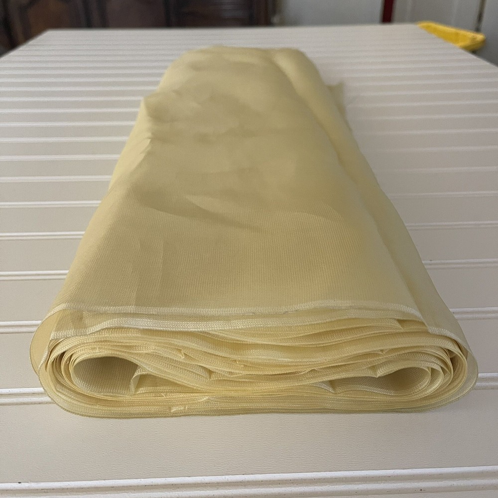 SILK Light Yellow FABRIC 6 Yards x 21 Inches Wide or 216 Inches x 21 Inches Wide
