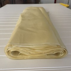 SILK Light Yellow FABRIC 6 Yards x 21 Inches Wide or 216 Inches x 21 Inches Wide