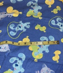 VTG DORA & Boots Blue`s Clues & Sesame Street Squares & Sashing Nap Mat Top