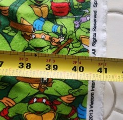 Teenage Mutant Ninja Turtles Heroes In A Half Shell Flannel Fabric REMNANT 1+ yd