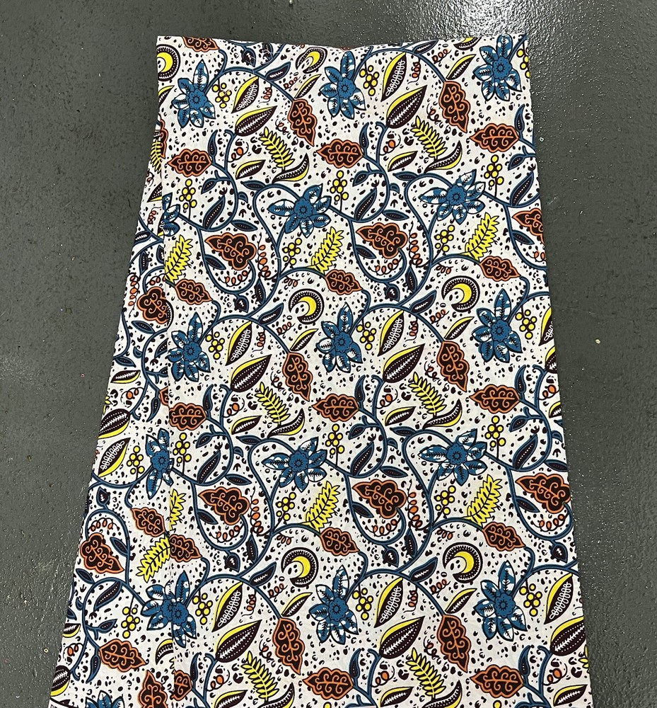 African Printed Cotton fabric 44″ width sold by the yard