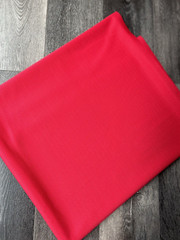 Vintage Red Polyester Stretch Fabric 62W x 2.1 Yards (*41)