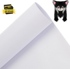 Custom Fursuit Eye Mesh, 39X11.8Inch White PVC Plastic Net 0.2Mm Thick Waterproo