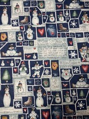 Snow Ice Cream Dianna Marcum Christmas Cotton Fabric 1/2 Yard New