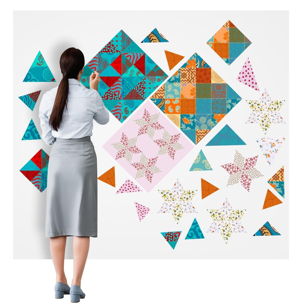 1 Pcs Quilt Design Wall Fabrics 72 in x 60 in Fabrics for Quilters Design Wal…