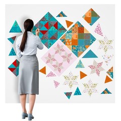1 Pcs Quilt Design Wall Fabrics 72 in x 60 in Fabrics for Quilters Design Wal…