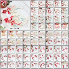 Chinese Style Goldfish Embroidered Patches Cheongsam Qipao DIY Patches Applique