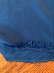 Vintage Royal Cobalt Blue 4.25 Yards Linen Fabric Polyester Cotton Costume 52”