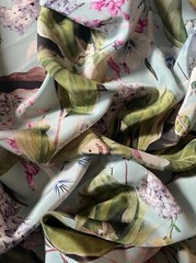 Authentic Top Italian designer Pure silk crepe dress Fabric Silk 98% elastine 2%