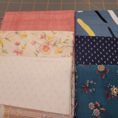 LOT OF 15 FAT QUARTERS COTTON FABRIC ASSTD COLORS & DESIGNS lot 22