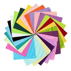 200 Pcs 4″x4″ Solid Cotton Fabric Squares Precut for Quilting DIY Crafts