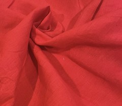 Red Linen fabric 56” Width Sold By The Yard