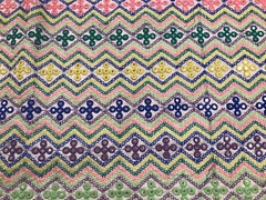 Multicolor embroidery Sequins Lace Fabric 44” Width Sold By The Yard