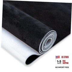 Hiksuky Suede Auto Headliner Fabric 98″ L × 60″ W with Foam 96″L×60″W Black