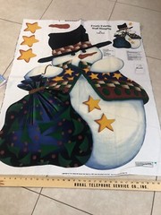 Frosty Friends Wall Hanging Fabric Panel by Leslie Beck 36 X 44IN Tall