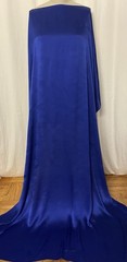 100% Crinkled Silk Crepe Back Satin Deep Royal Blue Fabric 1 Yd. 34″ Long 52″ W