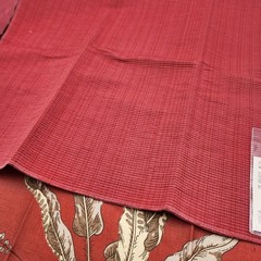 26″ Scalamandré Elsie de Wolfe printed linen fabric sample lot of 2