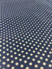 Black Gold Metallic Polka Dot Quilting Cotton Fabric Small Scale Print 64” X 44”