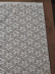 3 Yards of 20 Inch Wide White Floral Lace