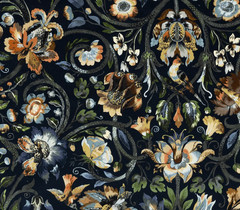 HOUSE OF HACKNEY CURTAIN FABRIC DESIGN Gaia Velvet 2 METRES MIDNIGHT