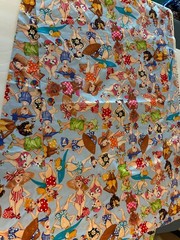 2005 Loralie Harris Designs BATHING BEAUTIES Fabric 2 Yard USA Pattern #977 HTF