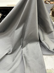 Faux Linen Fabric Drapery Upholstery Sold By The Yard – Gray