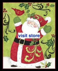 Home For Christmas Nursery DIY Quilting Fabric Throw Pillow Stocking Panel 24″