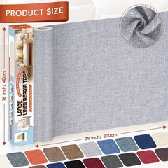 Self-Adhesive Linen Fabric Repair Tape 16″x79″ for Couch, Upholstery, Sofa, Chai
