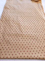 Gold & Deep Red Floral Print Quality Cotton Fabric Made in Japan Hobby Lobby 2 C