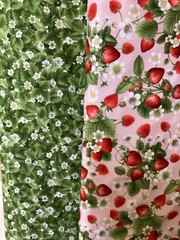Timeless Treasures Strawberry Bouquet Cotton Fabric by the yard,1/2 yd