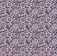 TULA PINK NIGHTSHADE DEJA VU Mini Spider Bloom Neri HALLOWEEN FABRIC BTY