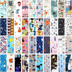 40 Pcs 20 X 20 Inch Cotton Fabric Bundles Fat Quarter Quilting Patchwork Multico