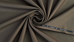 Brown Sharkskin Suiting Fabric Cashmere Wool