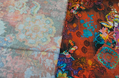 RJR Flourish Cotton Digiprint Bright Mod Paisley Quilting Fabric BT Half Y #4