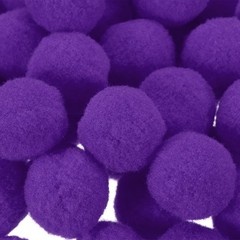 Pom Felt Balls Fabric 1cm 10mm Deep Purple for Crafts Project DIY 100 Pcs