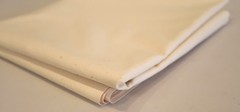 VINTAGE STARCHED CREAM COTTON FABRIC 2.04m x 0.92m
