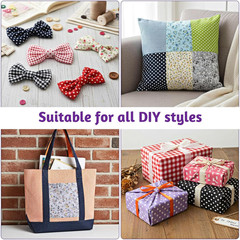 70 Pcs 10 X 10 Inch Cotton Fabric Squares, Precut Quilting Fabric Bundles, Multi