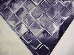 3Y Holly Hunt 3231 Mirrored Glass Prussian Velvet Drapery Upholstery Fabric